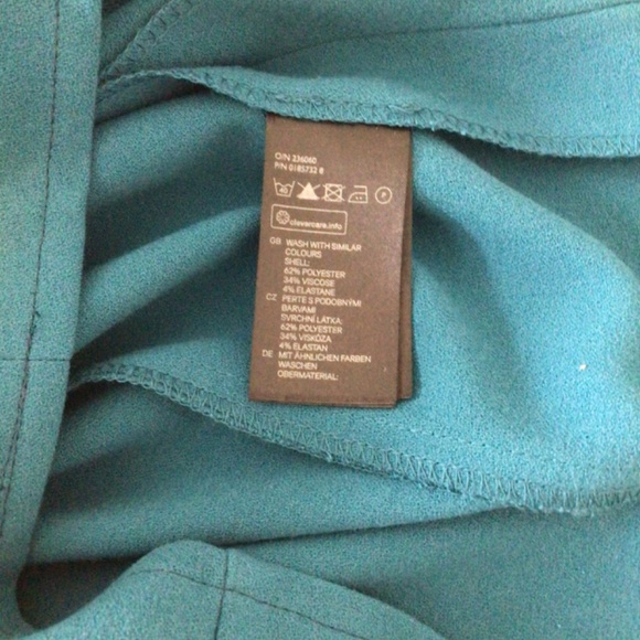 NWOT  H&M Blue Short Sleeves Knee Lenght Dress Size 6-8 - Picture 5 of 7